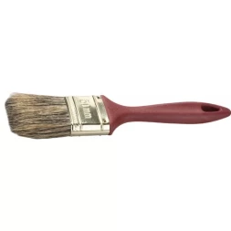 Кисть плоская ЗУБР "УНИВЕРСАЛ-ПРЕМИУМ" "КП-15", смешанная натуральная щетина, пластмассовая ручка, 100мм 4-01015-100