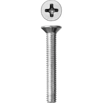 Винт DIN 965, M6 x 40 мм, 6 шт, кл. пр. 4.8, оцинкованный, ЗУБР 303116-06-040 купить в Нижневартовске