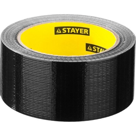Армированная лента, STAYER Professional 12086-50-25, универсальная, влагостойкая, 48мм х 25м, черная 12086-50-25 купить в Нижневартовске