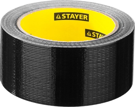 Армированная лента, STAYER Professional 12086-50-25, универсальная, влагостойкая, 48мм х 25м, черная 12086-50-25 купить в Нижневартовске