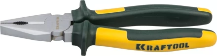 Плоскогубцы KRAFTOOL"KRAFT-MAX"комб,Cr-Mo,маслобензост двухкомп рукоятки,шарнирное соединение с повыш износост,180мм 22011-1-18 купить в Нижневартовске