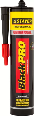 Герметик STAYER "MASTER" универсальный, силиконовый, прозрачный, 260мл 41213-2_z01 купить в Нижневартовске