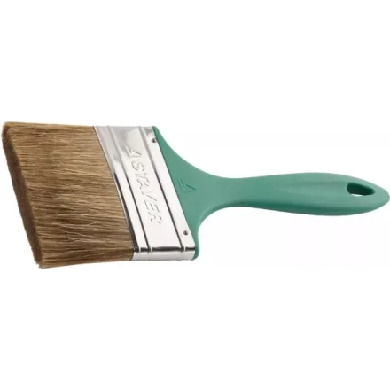 Кисть плоская STAYER "LASUR-EURO", смешанная (натуральная и искусственная) щетина, пластмассовая ручка, 100мм 01081-100 купить в Нижневартовске