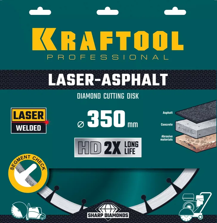 Диски алмазные отрезные для бетонорезов и швонарезчиков ASPHALT 36687-350 купить в Нижневартовске