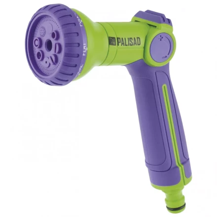 Пистолет-распылитель 8 режимов двухкомпонентная рукоятка Palisad 65160 купить в Нижневартовске