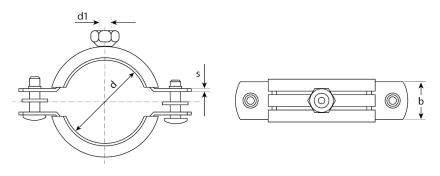 Хомуты трубные с гайкой промфасовка серия ЭКСПЕРТ купить в Нижневартовске