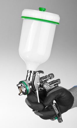 Краскопульт пневматический KRAFTOOL &quot;PRO&quot; Jeta 4000, HVLP, c верхним бачком, 1,3мм 06555-1.3 купить в Нижневартовске