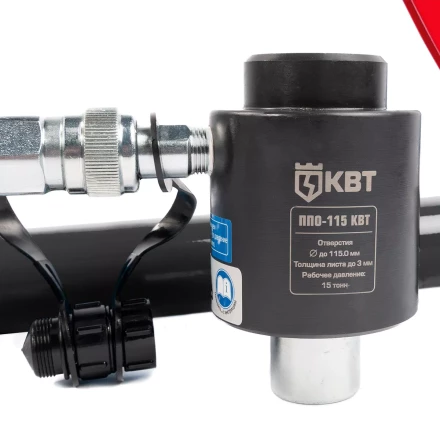 Пресс гидравлический помповый КВТ ПГПО-115 для пробивки отверстий в стальных листах (88211) купить в Нижневартовске