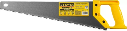 Ножовка ударопрочная (пила) STAYER ТАЙГА-5 450 мм, 5 TPI, быстрый рез поперек волокон, для крупных и средних заготовок 15061-45_z01 купить в Нижневартовске