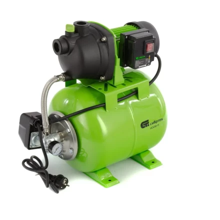 Насосная станция НС650-П, 650 Вт, напор 37 м, 3200 л/ч, ресивер 19 л Сибртех 97247 купить в Нижневартовске