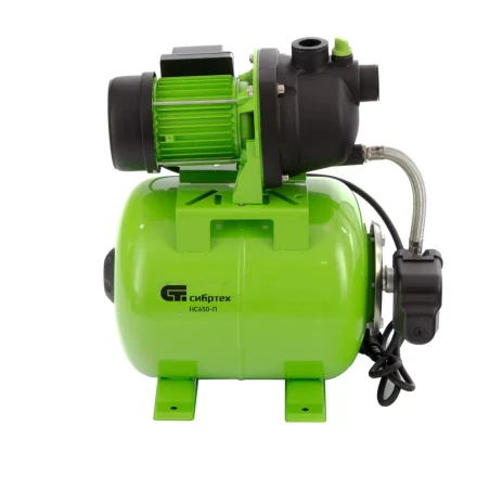 Насосная станция НС650-П, 650 Вт, напор 37 м, 3200 л/ч, ресивер 19 л Сибртех 97247 купить в Нижневартовске