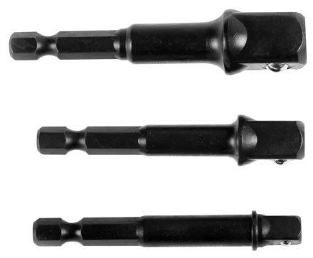 Набор адаптеров KRAFTOOL "EXPERT" для торцовых головок 1/4", 1/2", 3/8", 65 мм, 3 предмета 26775-H3 купить в Нижневартовске