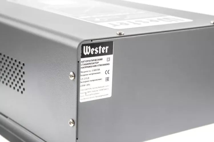 Стабилизатор напряжения WESTER STW3000NS купить в Нижневартовске