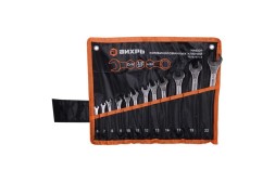 Набор комбинированных ключей Вихрь 12 шт. 6 - 22, в чехле 73/6/5/13
