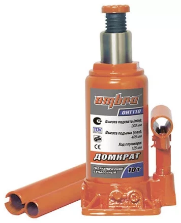 Домкрат гидравлический бутылочный 10т 200-405мм OHT110 Ombra купить в Нижневартовске