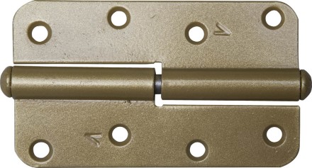 Петля накладная стальная &quot;ПН-110&quot;, цвет золотой металлик, левая, 110мм 37653-110L купить в Нижневартовске