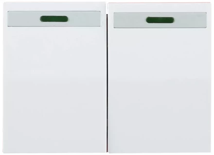 Выключатель СВЕТОЗАР "ЭФФЕКТ" двухклавишный, с эффектом свечения, без вставки и рамки, цвет белый, 10A/~250B SV-54435-W купить в Нижневартовске