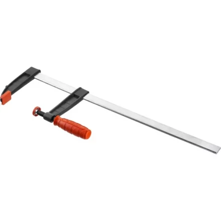 Струбцина ЗУБР "МАСТЕР", тип "F", пластмассовая ручка, стальная закаленная рейка, 120х500мм 32150-120-500 купить в Нижневартовске