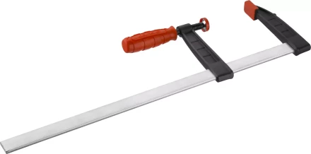 Струбцина ЗУБР "МАСТЕР", тип "F", пластмассовая ручка, стальная закаленная рейка, 120х500мм 32150-120-500 купить в Нижневартовске