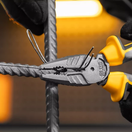 Плоскогубцы комбинированные 180 мм Denzel 17081, трехкомпонентные рукоятки купить в Нижневартовске