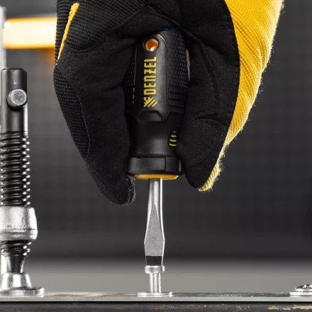 Отвертка, SL6x38 мм, S2, 3к рукоятка Denzel 122017 купить в Нижневартовске