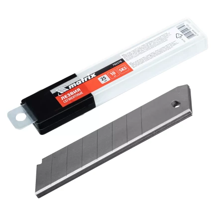 Лезвия, 25 мм, сталь SK5, 10 шт Matrix 793378 купить в Нижневартовске