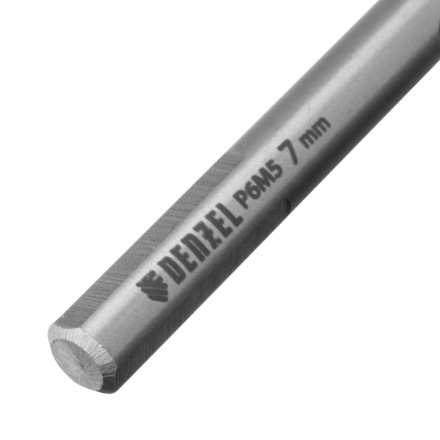 Сверло спиральное по металлу Denzel 7,0 x 109 мм, Р6М5, Golden Tip, 718237 купить в Нижневартовске