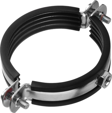 Хомут трубный с гайкой, оцинкованный, 2 1/2&quot;, 6шт, ЗУБР Мастер 37850-75-80 37850-75-80 купить в Нижневартовске