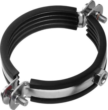 Хомут трубный с гайкой, оцинкованный, 2 1/2", 6шт, ЗУБР Мастер 37850-75-80 37850-75-80 купить в Нижневартовске