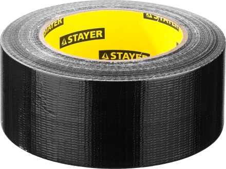 Армированная лента, STAYER Professional 12086-50-50, универсальная, влагостойкая, 48мм х 45м, черная 12086-50-50 купить в Нижневартовске