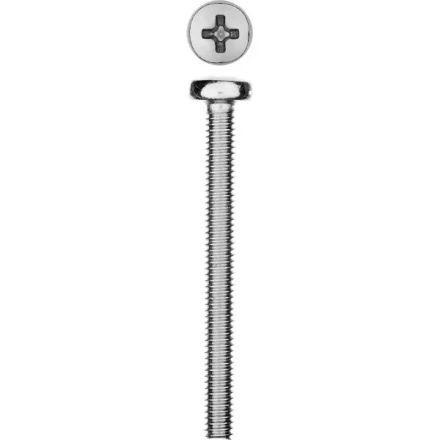 Винт DIN 7985 M4x40мм, 9шт, кл. пр. 4.8, оцинкованный, ЗУБР 303156-04-040 купить в Нижневартовске