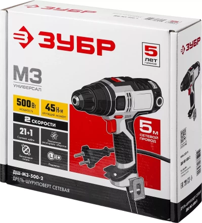 Дрель-шуруповерт сетевая ДШ-М3-500-2 серия МАСТЕР купить в Нижневартовске