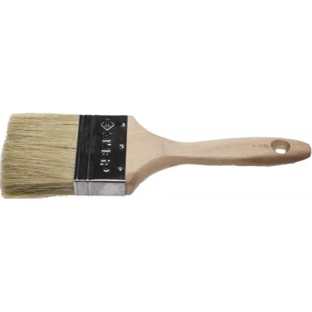Кисть плоская ЗУБР "УНИВЕРСАЛ-ЭКСПЕРТ", светлая натуральная щетина, деревянная ручка, 3"/75мм 01005-075 купить в Нижневартовске