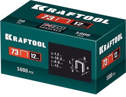 Скобы для плайера, тип 73, калибр 20GA 31773-12 купить в Нижневартовске
