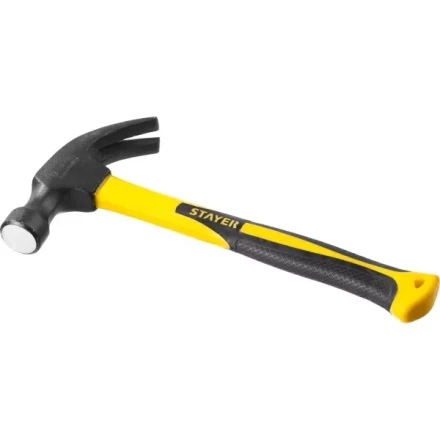Молоток-гвоздодер "Fiberglass" с фиберглассовой рукояткой, 560 г, STAYER Professional 2026-560_z01 купить в Нижневартовске