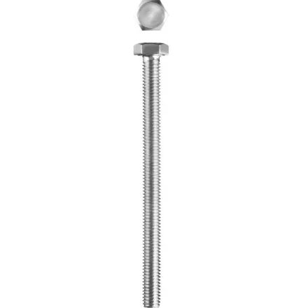 Болт ЗУБР "МАСТЕР" с шестигранной головкой, ГОСТ 7798-70, класс прочности 5.8, оцинкованный, M6x80мм, 5кг 303080-06-080 купить в Нижневартовске