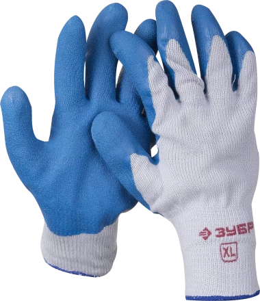 Перчатки трикотажные ЗУБР, с утолщённым рельефным латексным покрытием, Профессионал (11260-L) купить в Нижневартовске