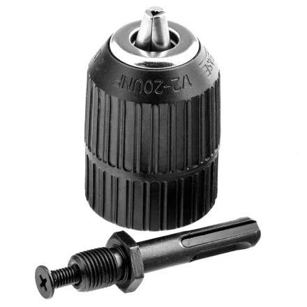 Патрон для дрели быстрозажимной 2-13 мм 1/2 адаптер SDS Plus Сибртех 168097 купить в Нижневартовске