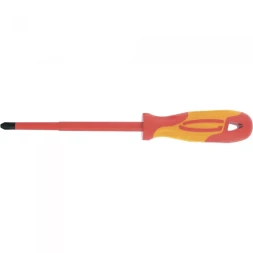 Отвертка диэлектрическая PH3*150мм CrMo до 1000В двухкомпонентная рукоятка Gross 12949