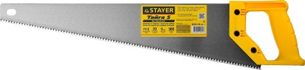 Ножовка ударопрочная (пила) STAYER ТАЙГА-5 500 мм, 5 TPI, быстрый рез поперек волокон, для крупных и средних заготовок 15061-50_z01 купить в Нижневартовске