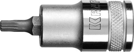 Торцовая бита-головка KRAFTOOL &quot;INDUSTRIE QUALITAT&quot;, материал S2, SPLINE, сатинированная, 1/2&quot;, M5 27911-05_z01 купить в Нижневартовске