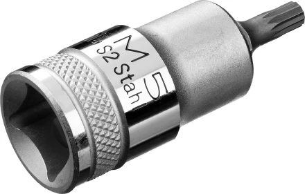 Торцовая бита-головка KRAFTOOL "INDUSTRIE QUALITAT", материал S2, SPLINE, сатинированная, 1/2", M5 27911-05_z01 купить в Нижневартовске