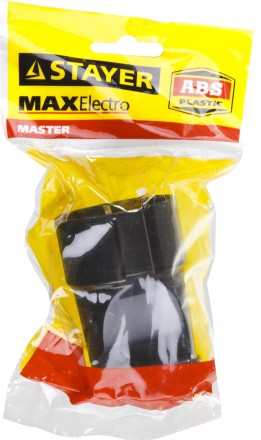 Розетка MAXElectro электрическая, 16А/220В, с заземлением, черная, STAYER 55180-B купить в Нижневартовске