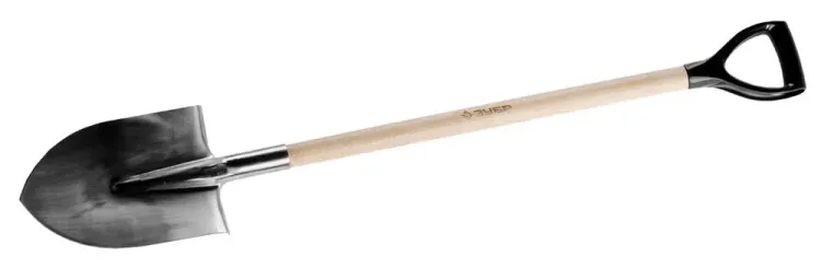 Лопата ЗУБР "ЭКСПЕРТ" штыковая из нержавеющей стали, деревянный черенок из ясеня, пластиковая рукоятка, 290х205х1200мм 4-39402_z01 купить в Нижневартовске