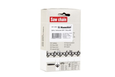 Цепь пильная HAMMER 3/8&#039;&#039;-1,6мм-60 купить в Нижневартовске