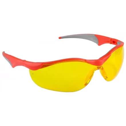 Очки ЗУБР "МАСТЕР" защитные, желтые, поликарбонатная монолинза с мягкими двухкомпонентными дужками 110321 купить в Нижневартовске