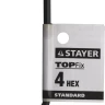 Ключ имбусовый STAYER "STANDARD", сталь, черный, 4мм 27405-4 купить в Нижневартовске