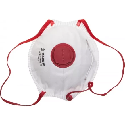 Полумаска фильтрующая ЗУБР &quot;МАСТЕР&quot; коническая, с клапаном, многослойная, класс защиты FFP1, 5шт 11163-H5 купить в Нижневартовске