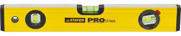 Уровень STAYER "PROFI" PROSTABIL профессион коробчатый, усилен, 2 фрезер поверхн, 3 ампулы (1 поворотная), 40 см 3471-040_z01 купить в Нижневартовске