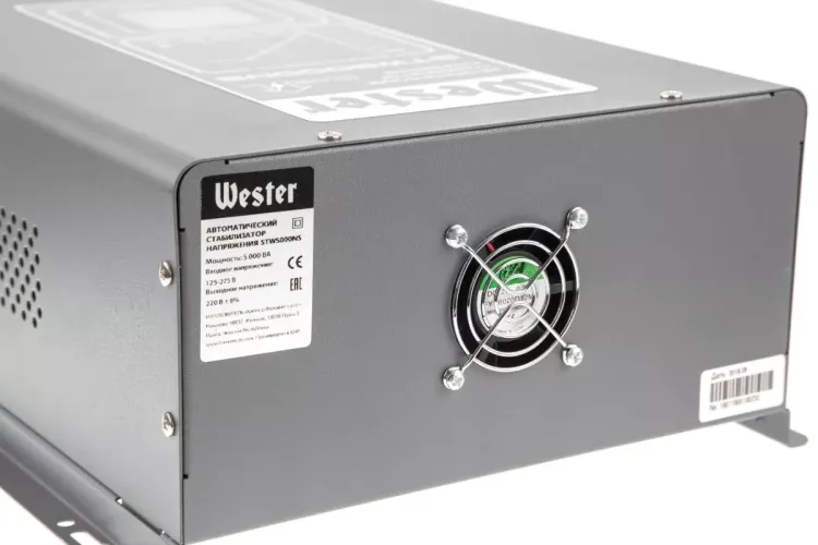 Стабилизатор напряжения WESTER STW5000NS купить в Нижневартовске